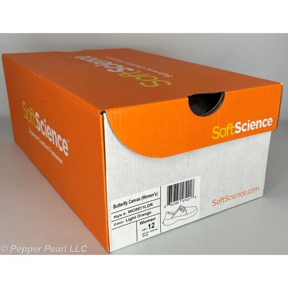 Women's Size 6 Orange Canvas Espadrille Sneaker Comfort Walking Work Casual Shoe - Picture 9 of 11